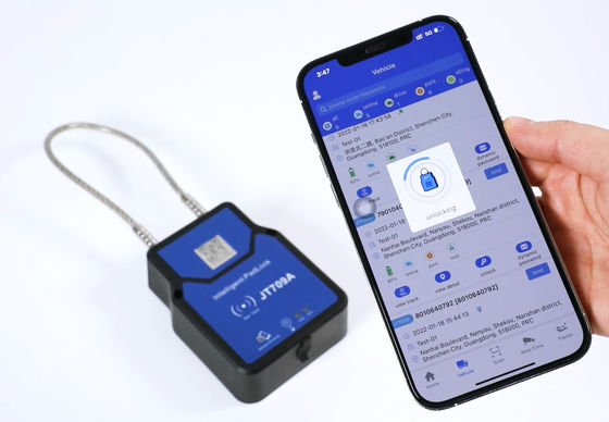 Положение в реальном времени тележки контейнера Jointech JT709A отслеживая умный замок GPS